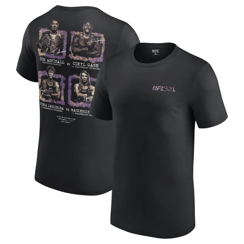 Men's Black UFC 321 Matchup T-Shirt sold by UFC