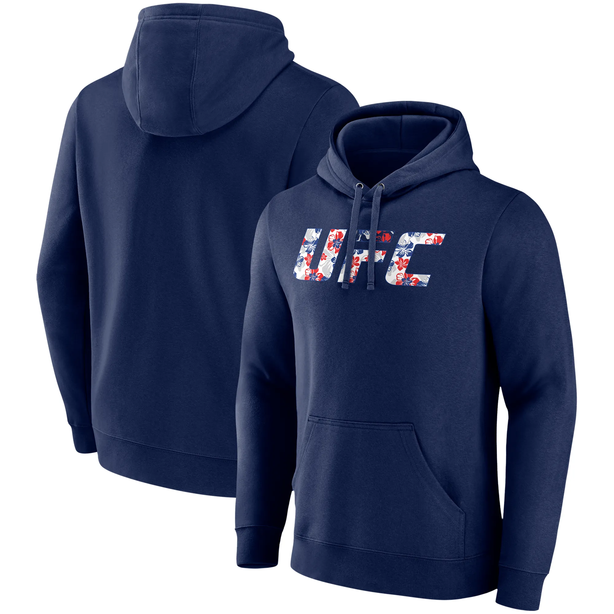 Men's Navy Max Holloway Unrivaled UFC Logo Pullover Hoodie sold by UFC