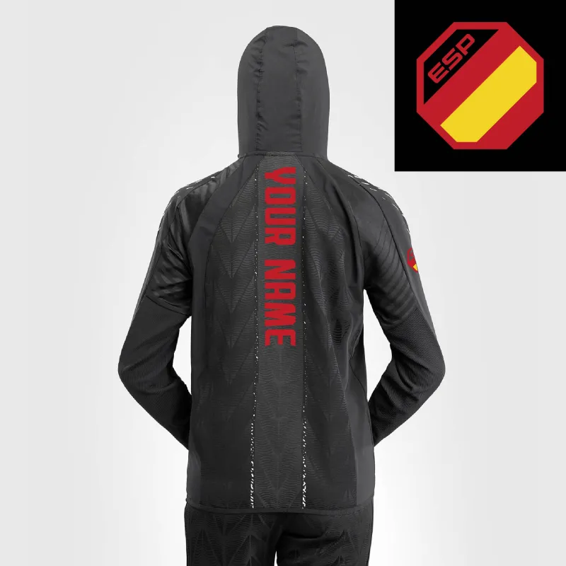 Women's UFC Zenith by Venum Black Authentic Fight Night Spain Personalized Full-Zip Walkout Hoodie sold by UFC