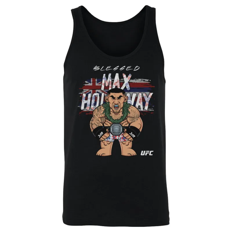 Men's 500 Level Black Max Holloway Big Shots Hawaii Tank Top sold by UFC