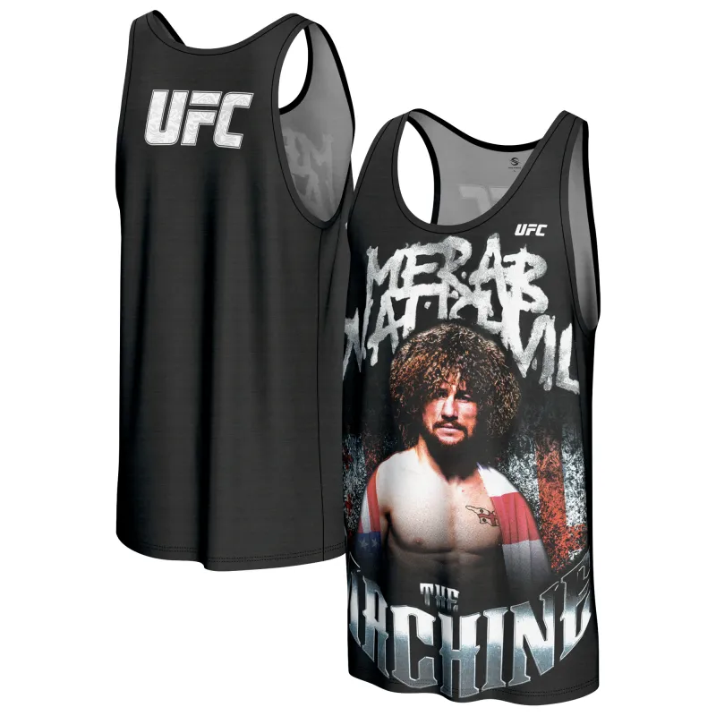 Men's ProSphere Black Merab Dvalishvili Tank Top made by UFC