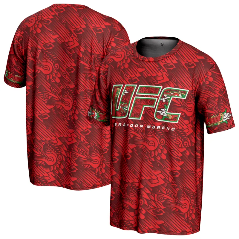 Men's ProSphere Red Brandon Moreno Unrivaled T-Shirt sold by UFC