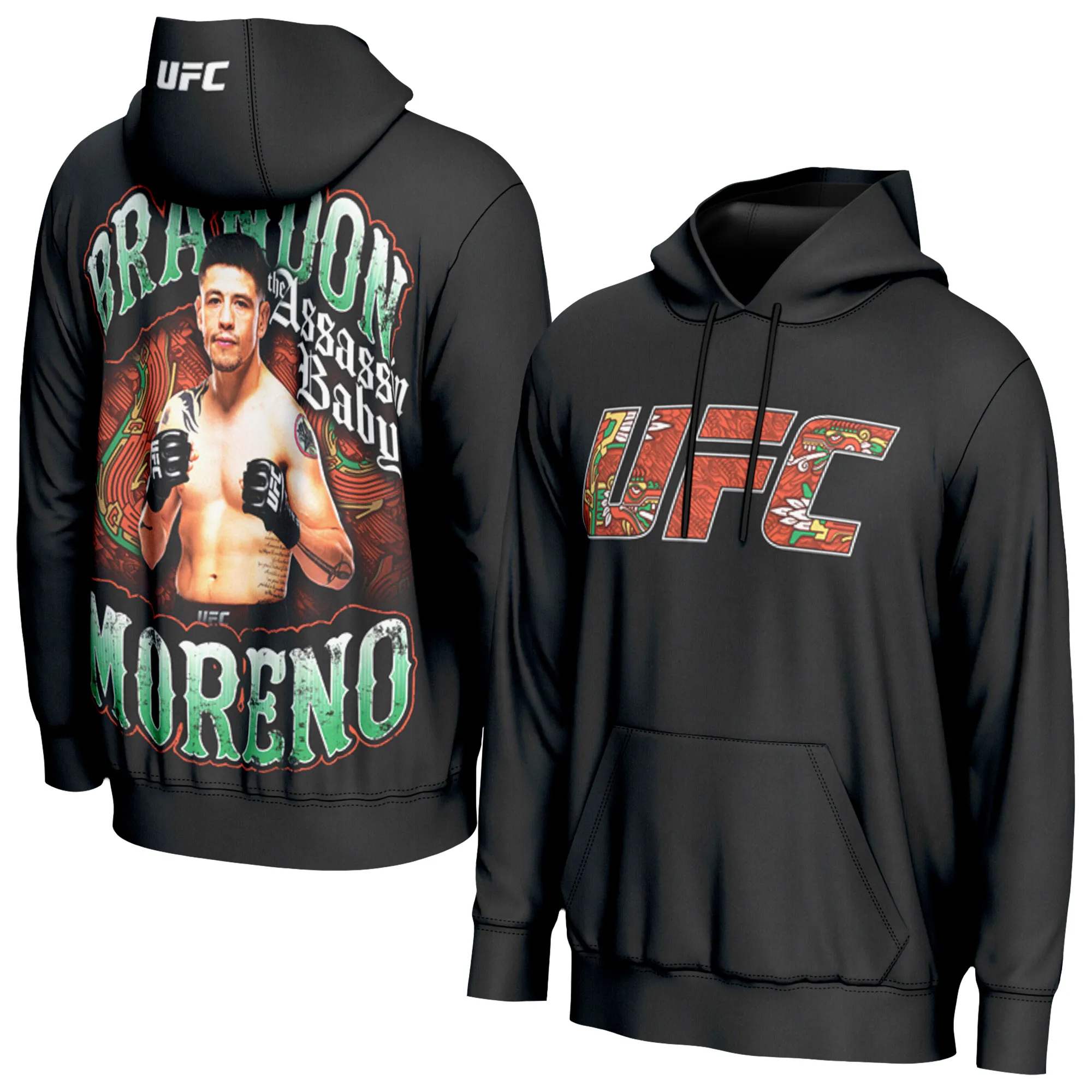 Men's ProSphere White Brandon Moreno Fighter Hoodie sold by UFC