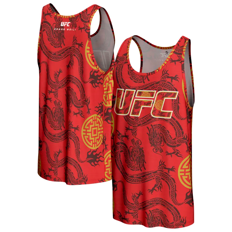Men's ProSphere Red Zhang Weili UFC Unrivaled Tank Top sold by UFC