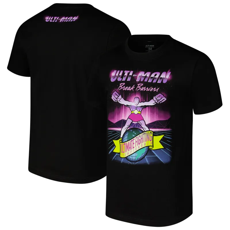Men's UFC Black Ulti-Man 80's T-Shirt sold by UFC
