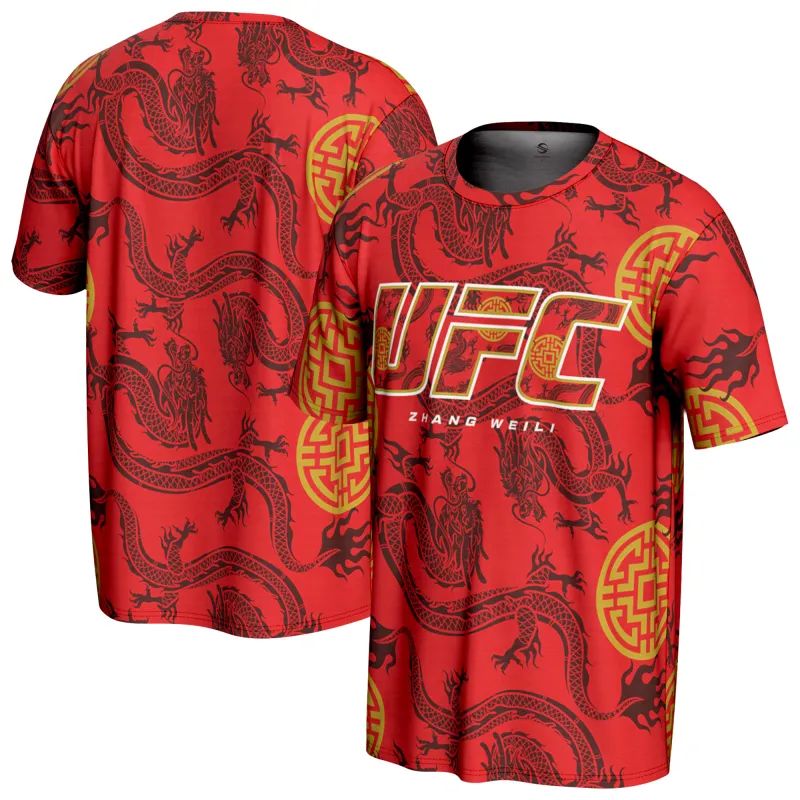 Men's ProSphere Red Zhang Weili UFC Unrivaled T-Shirt made by UFC