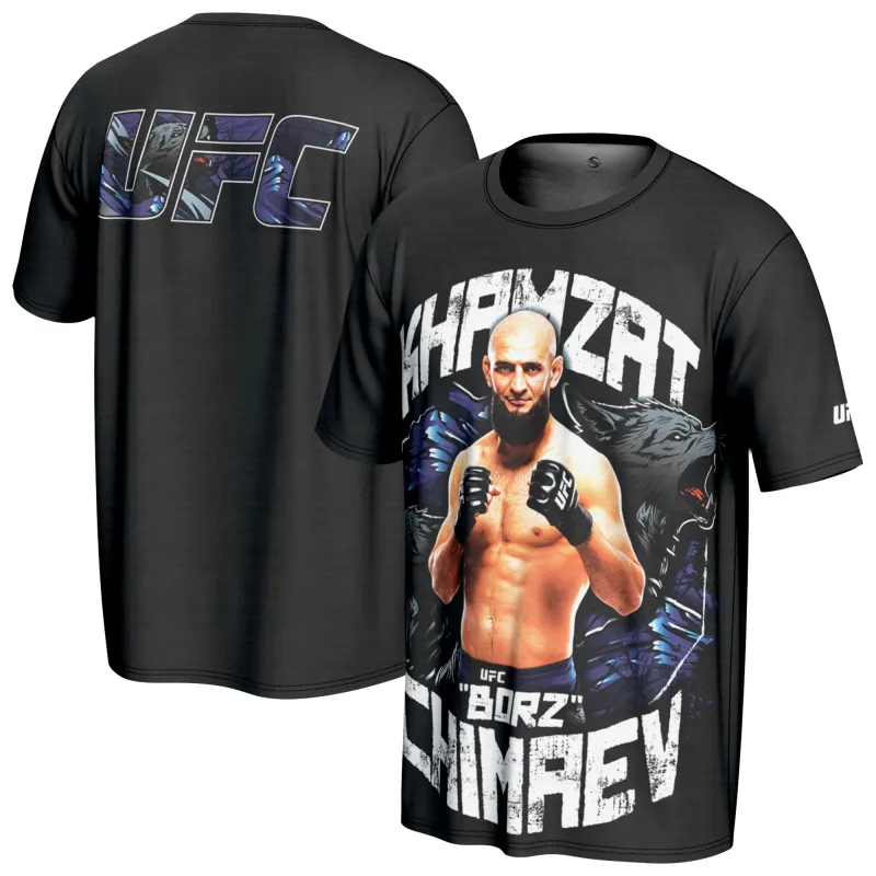 Men's ProSphere Black Khamzat Chimaev UFC Fighter T-Shirt sold by UFC