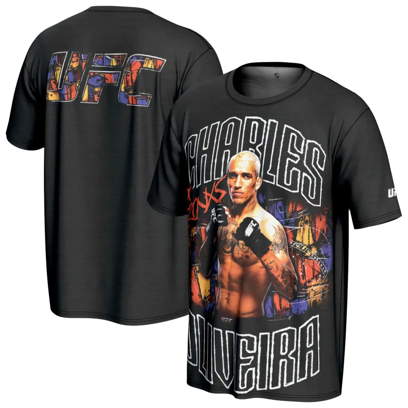 Men's ProSphere Black Charles Oliveira UFC Fighter T-Shirt made by UFC