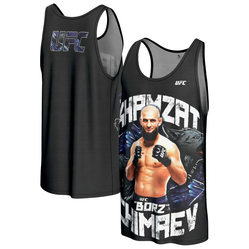 Men's ProSphere Black Khamzat Chimaev UFC Fighter Tank Top made by UFC