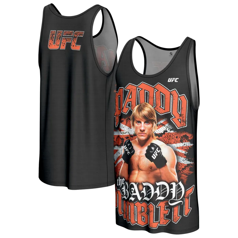 Men's ProSphere Black Paddy Pimblett UFC Fighter Tank Top sold by UFC
