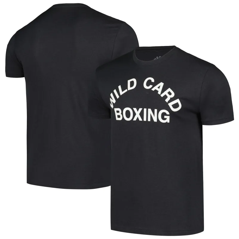 Black Wild Card Boxing Old School Logo T-Shirt made by UFC
