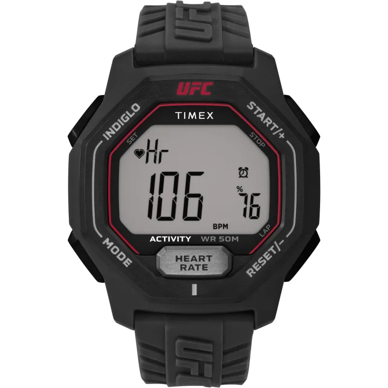 Timex Black UFC Spark 46mm Resin Strap Watch sold by UFC