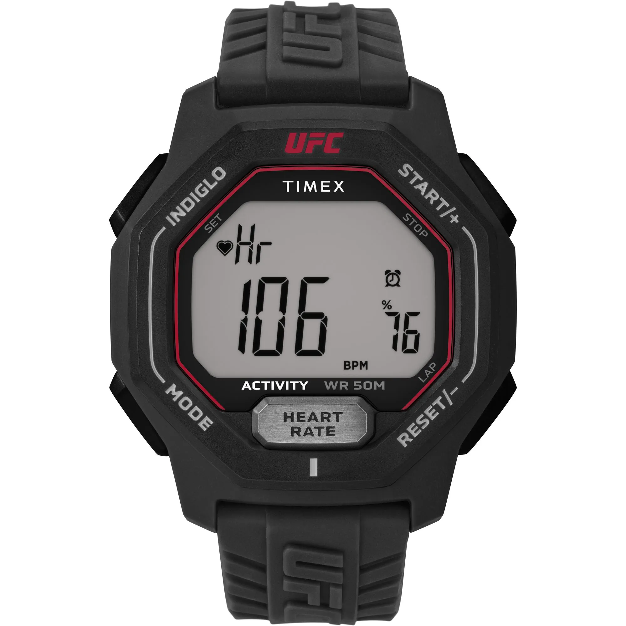 Timex Black UFC Spark 46mm Resin Strap Watch sold by UFC