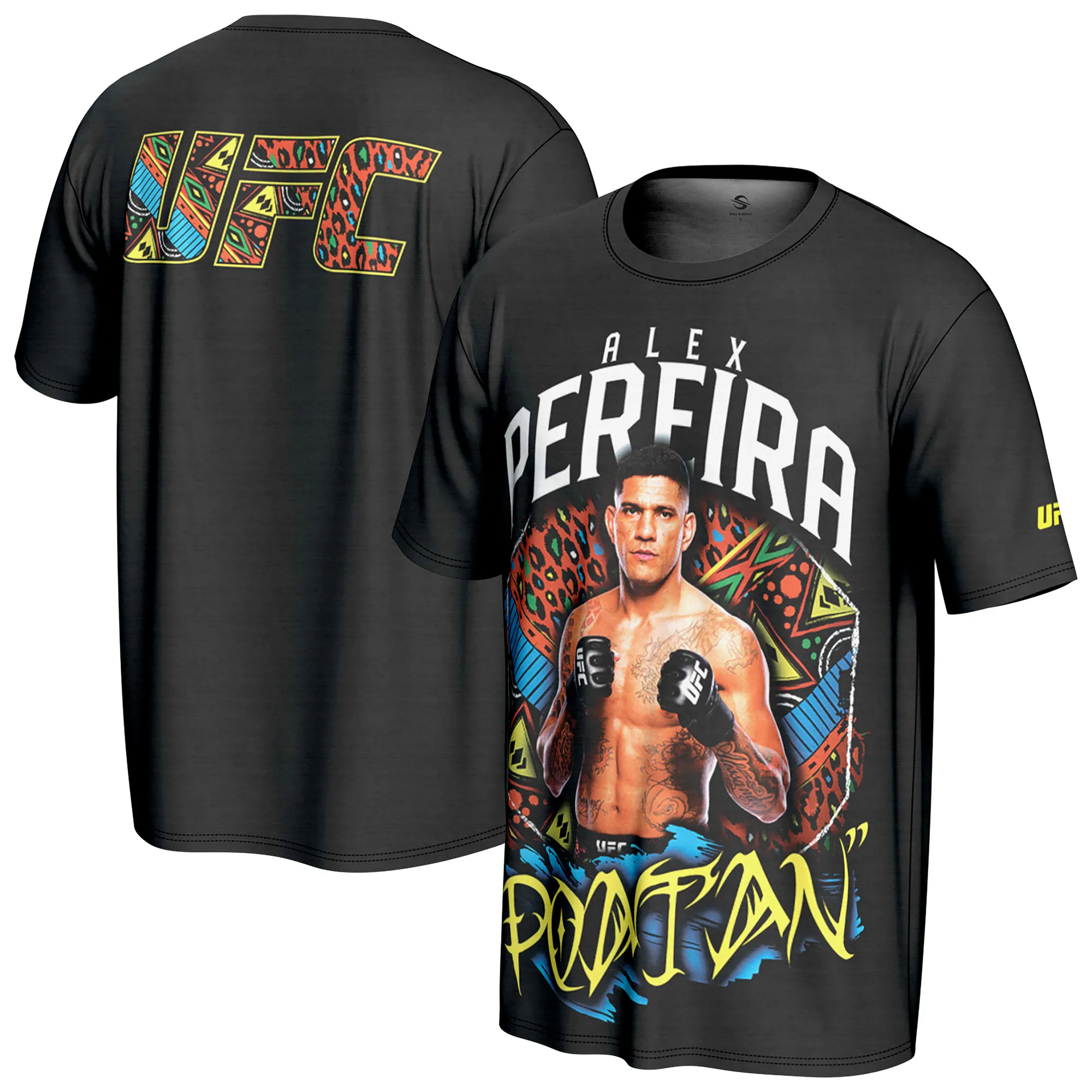 Men's ProSphere Black Alex Pereira UFC Fighter T-Shirt sold by UFC