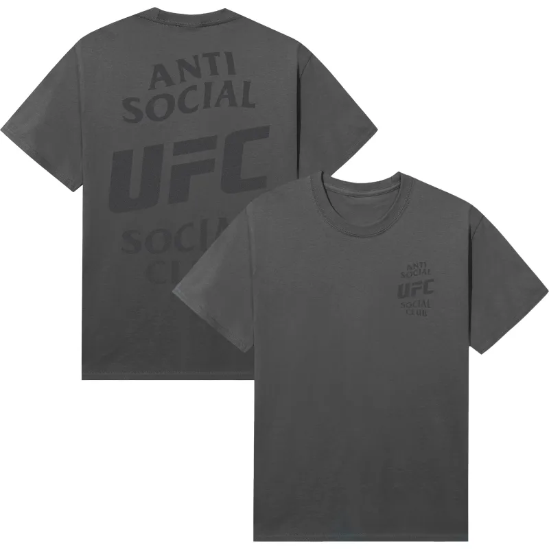 Men's AntiSocialSocialClub x UFC Gray Self-Titled T-Shirt sold by UFC