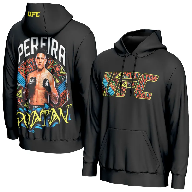 Men's ProSphere Black Alex Pereira UFC Fighter Hoodie sold by UFC