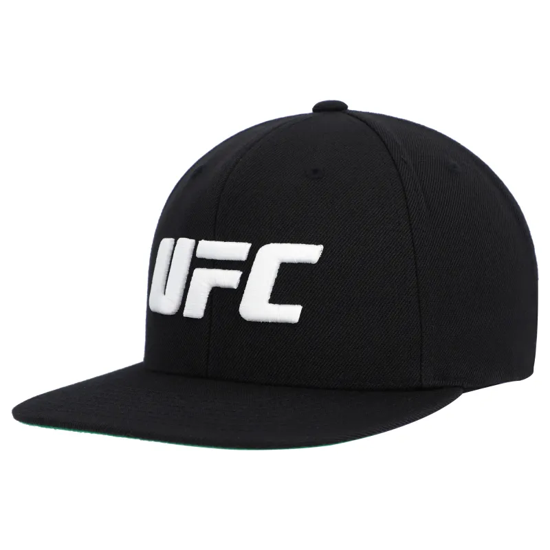Unisex UFC  Black Primary Logo Snapback Adjustable Hat made by UFC