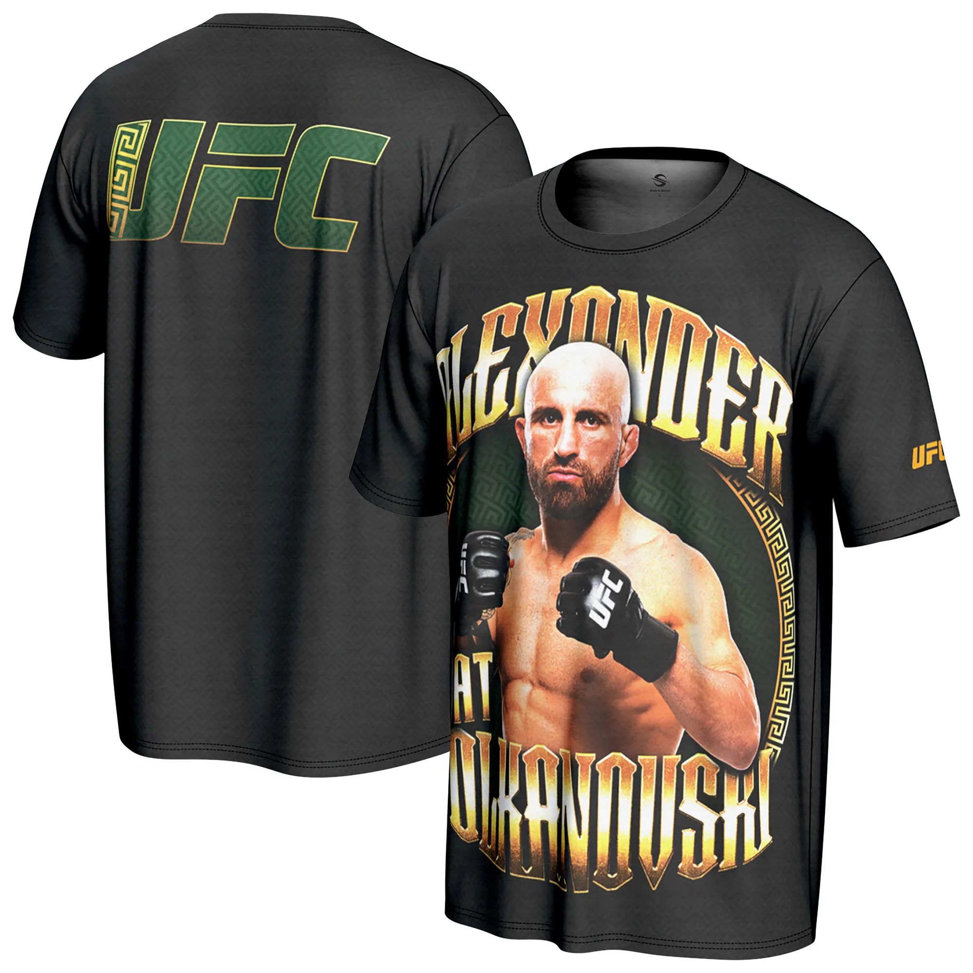 Men's ProSphere Black Alexander Volkanovski UFC Fighter T-Shirt sold by UFC