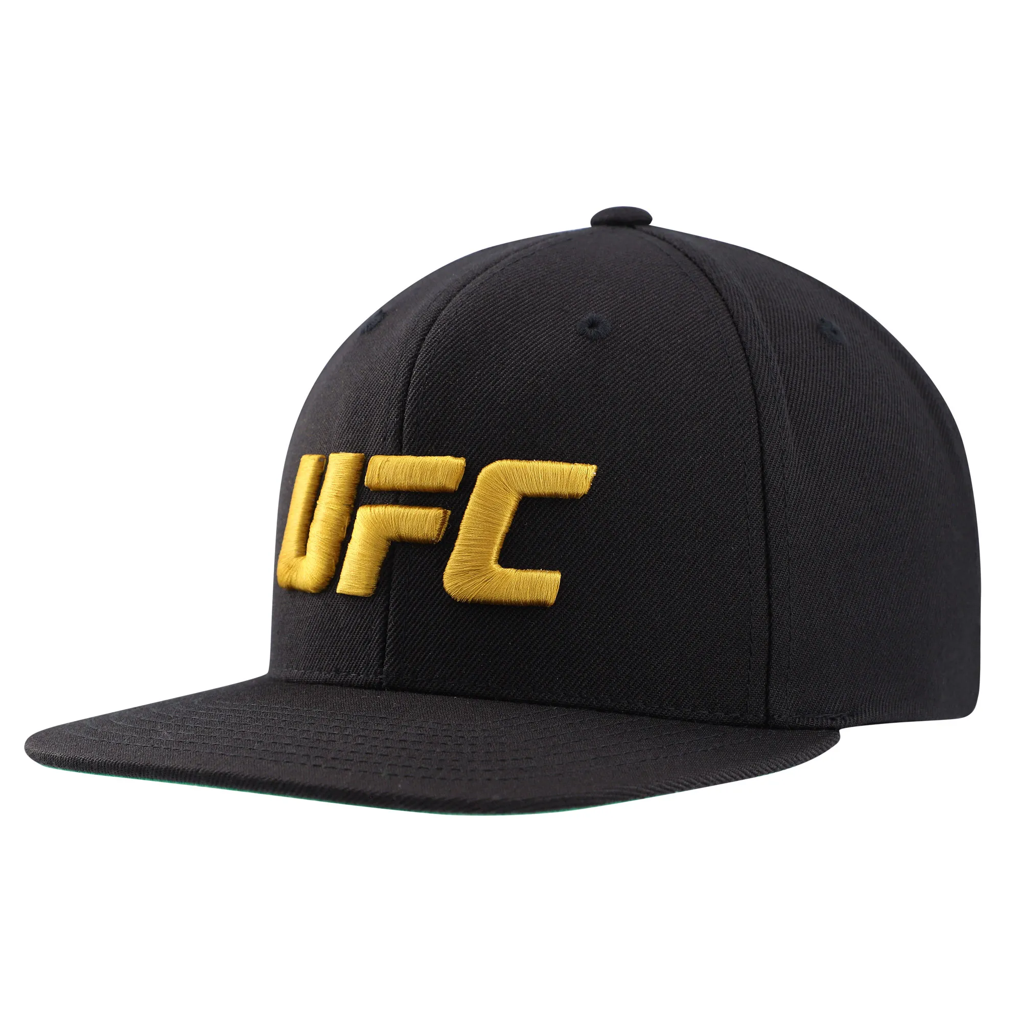 Unisex UFC Black/Yellow Snapback Hat sold by UFC