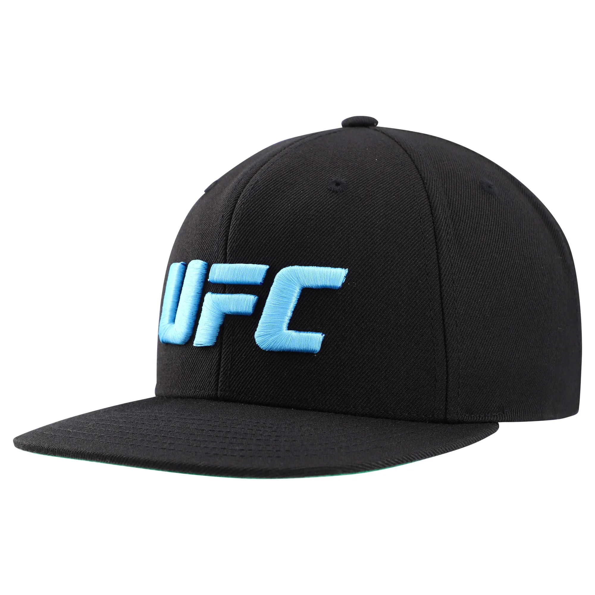 Unisex UFC Black/Light Blue Snapback Hat sold by UFC