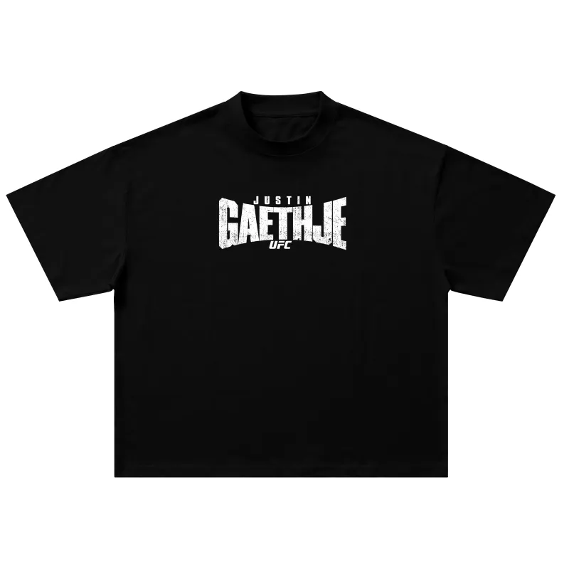Men's UFC Black Justin Gaethje Graphic T-Shirt made by UFC