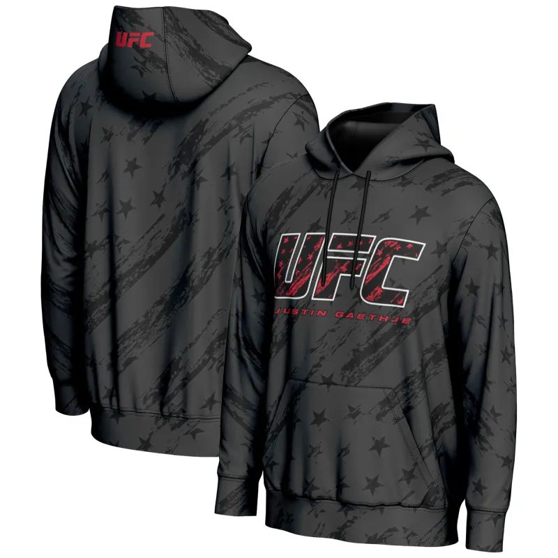 Men's ProSphere  Black Justin Gaethje Unrivaled Hoodie sold by UFC