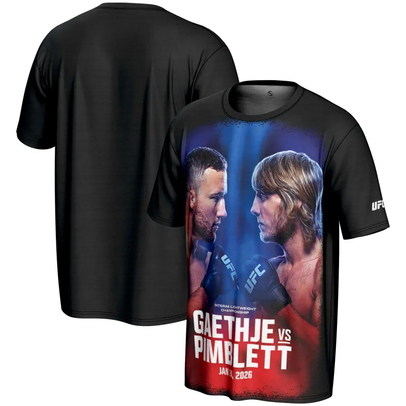 Men's ProSphere Black UFC 324 Matchup T-Shirt made by UFC