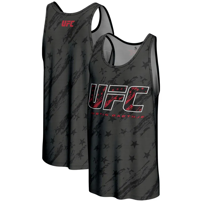 Men's ProSphere  Black Justin Gaethje Unrivaled Tank Top made by UFC