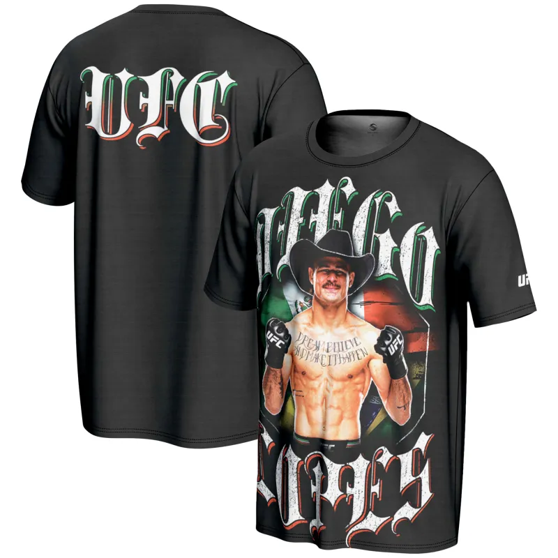 Men's ProSphere  Black Diego Lopes Fighter T-Shirt made by UFC