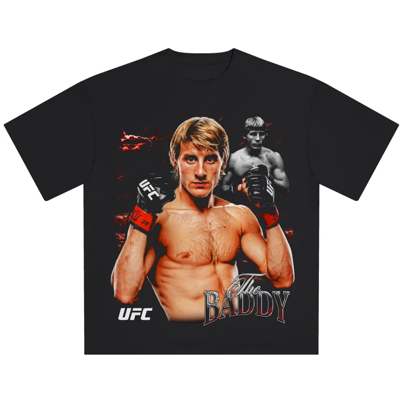 Men's Black Paddy Pimblett The Baddy T-Shirt made by UFC