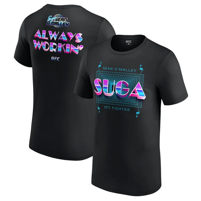 Men's UFC Black Sean O'Malley Suga Vice T-Shirt made by UFC