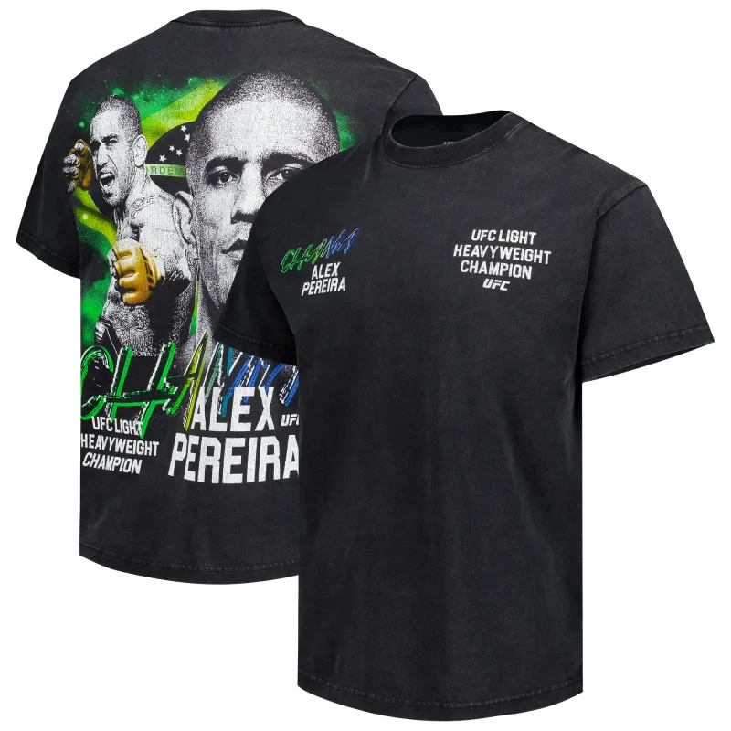 Men's Black Alex Pereira Country Man T-Shirt made by UFC