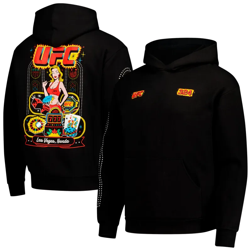 Men's Black UFC 324 Old Vegas 2.0 Hoodie sold by UFC