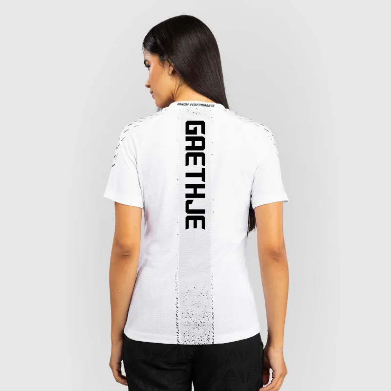 Women's UFC Zenith by Venum White Justin Gaethje Authentic Fight Night Walkout Jersey sold by UFC