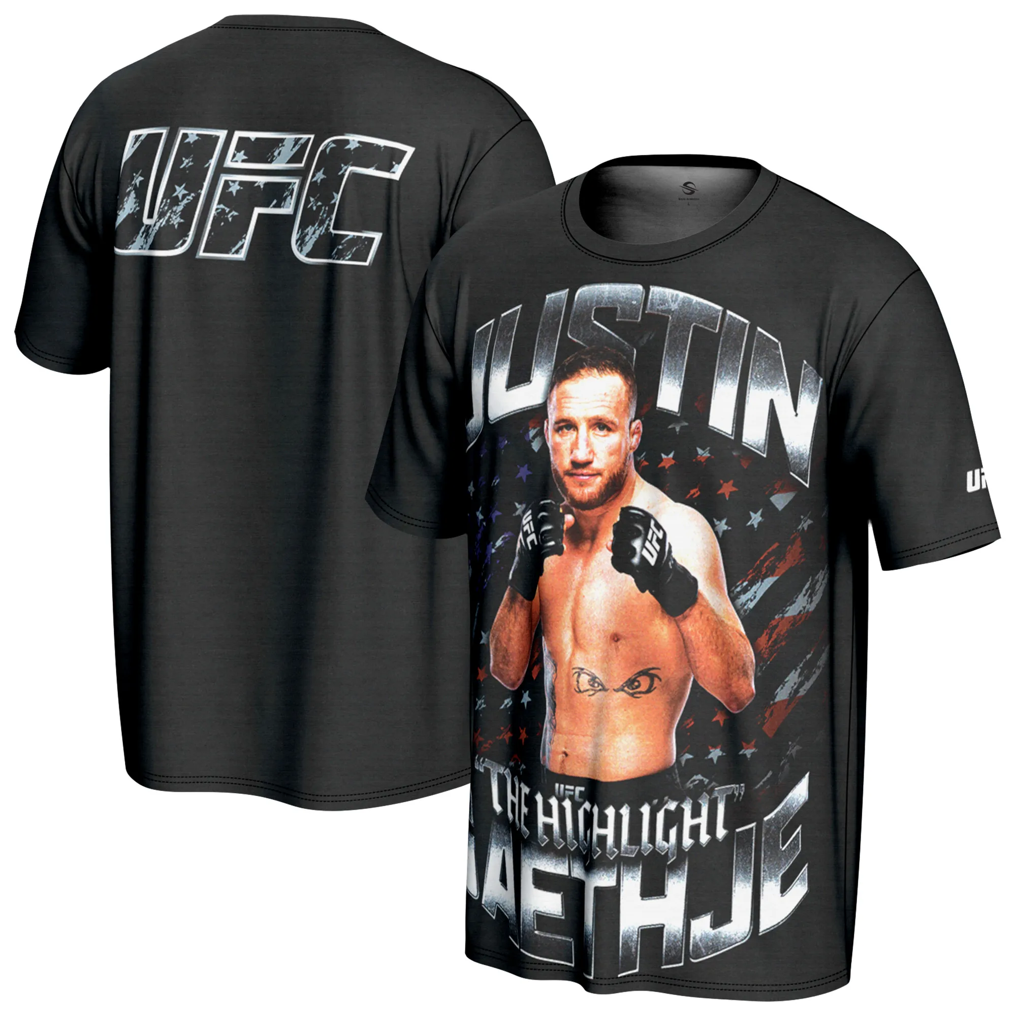 Men's ProSphere Black Justin Gaethje Fighter T-Shirt sold by UFC