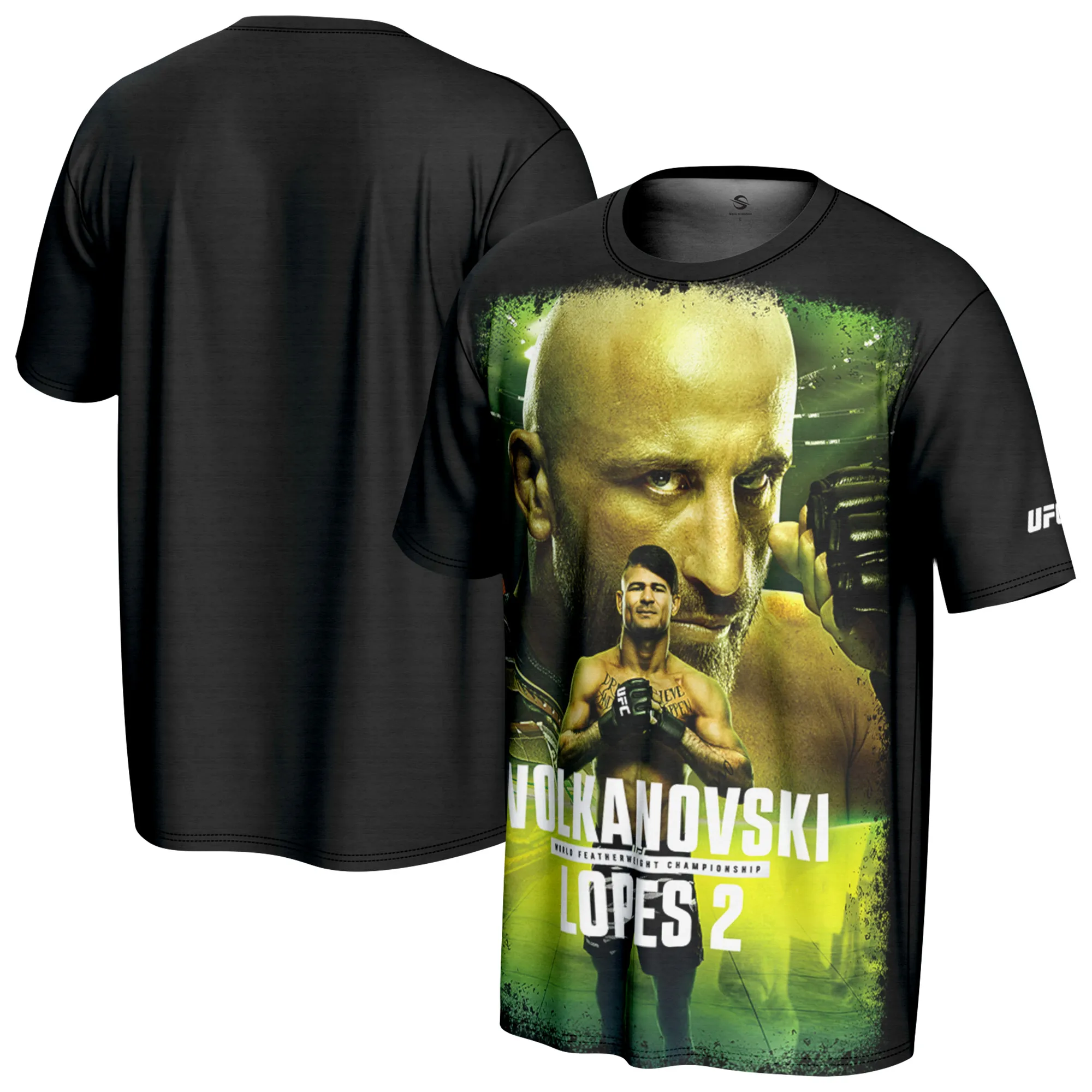 Men's ProSphere Black UFC 325 Alexander Volkanovski vs. Diego Lopes Poster T-Shirt sold by UFC