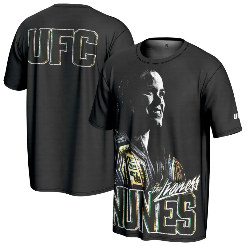 Men's ProSphere Black Amanda Nunes Fighter T-Shirt made by UFC