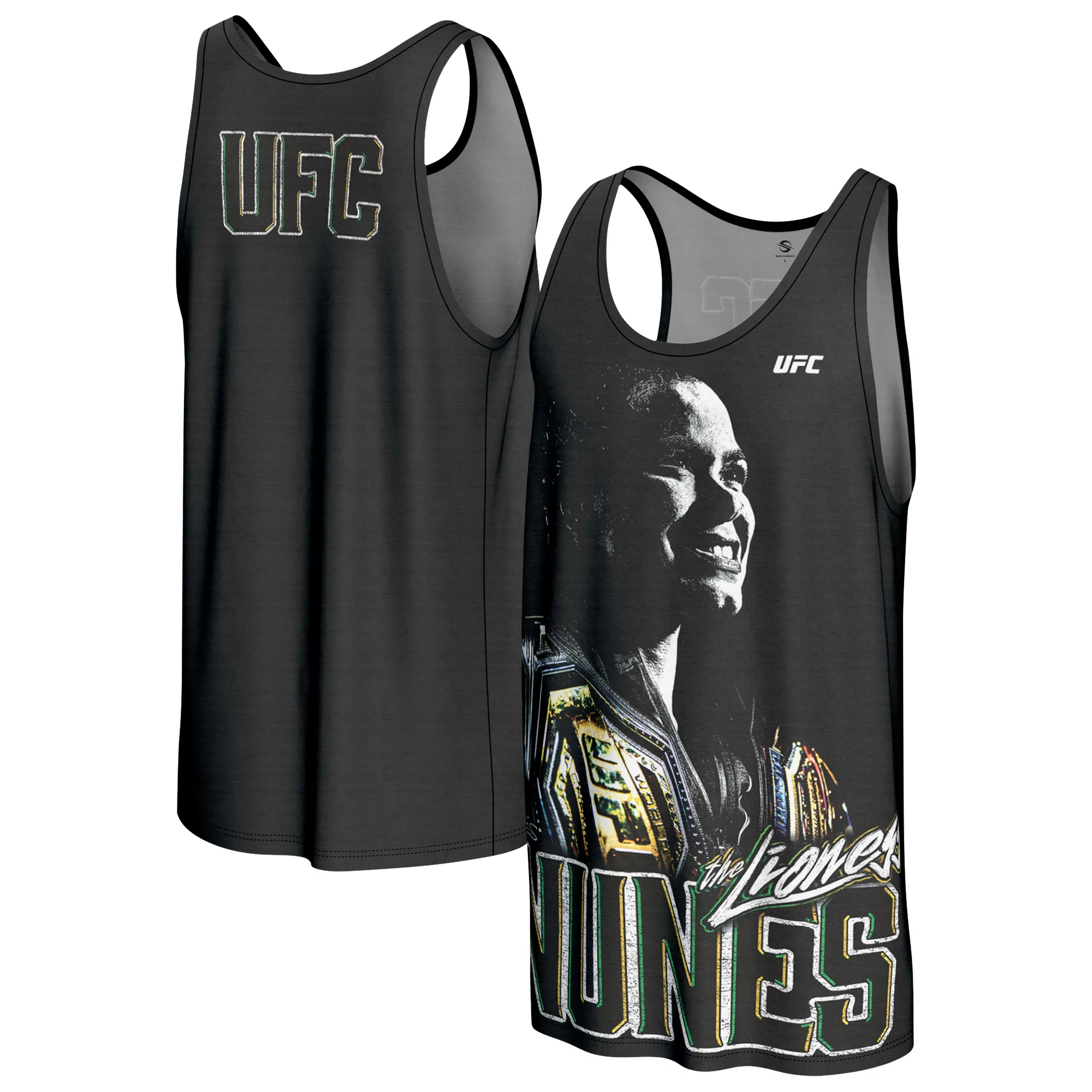 Men's ProSphere Black Amanda Nunes Fighter Tank Top sold by UFC
