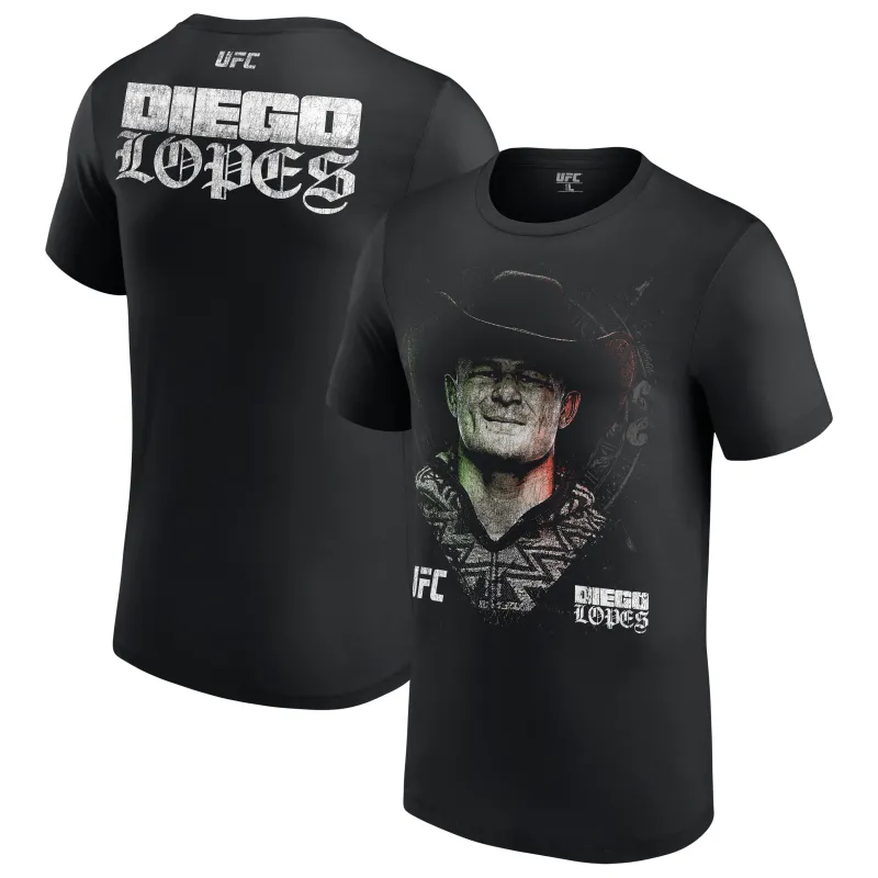 Men's Black Diego Lopes UFC 325 T-Shirt made by UFC