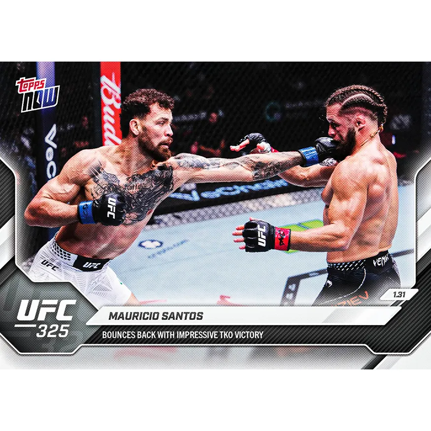 Mauricio Santos - 2026 UFC Topps NOW® - Card 6 - LOOK FOR AUTOS sold by UFC