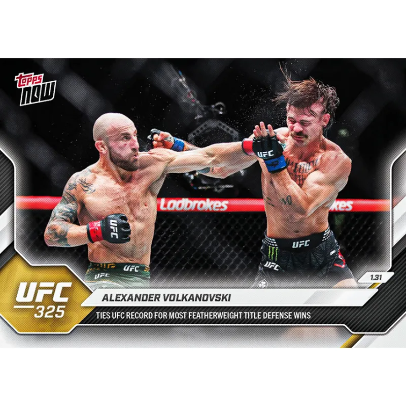 Alexander Volkanovski - 2026 UFC Topps NOW® - Card 4 - LOOK FOR SHORT PRINTS sold by UFC