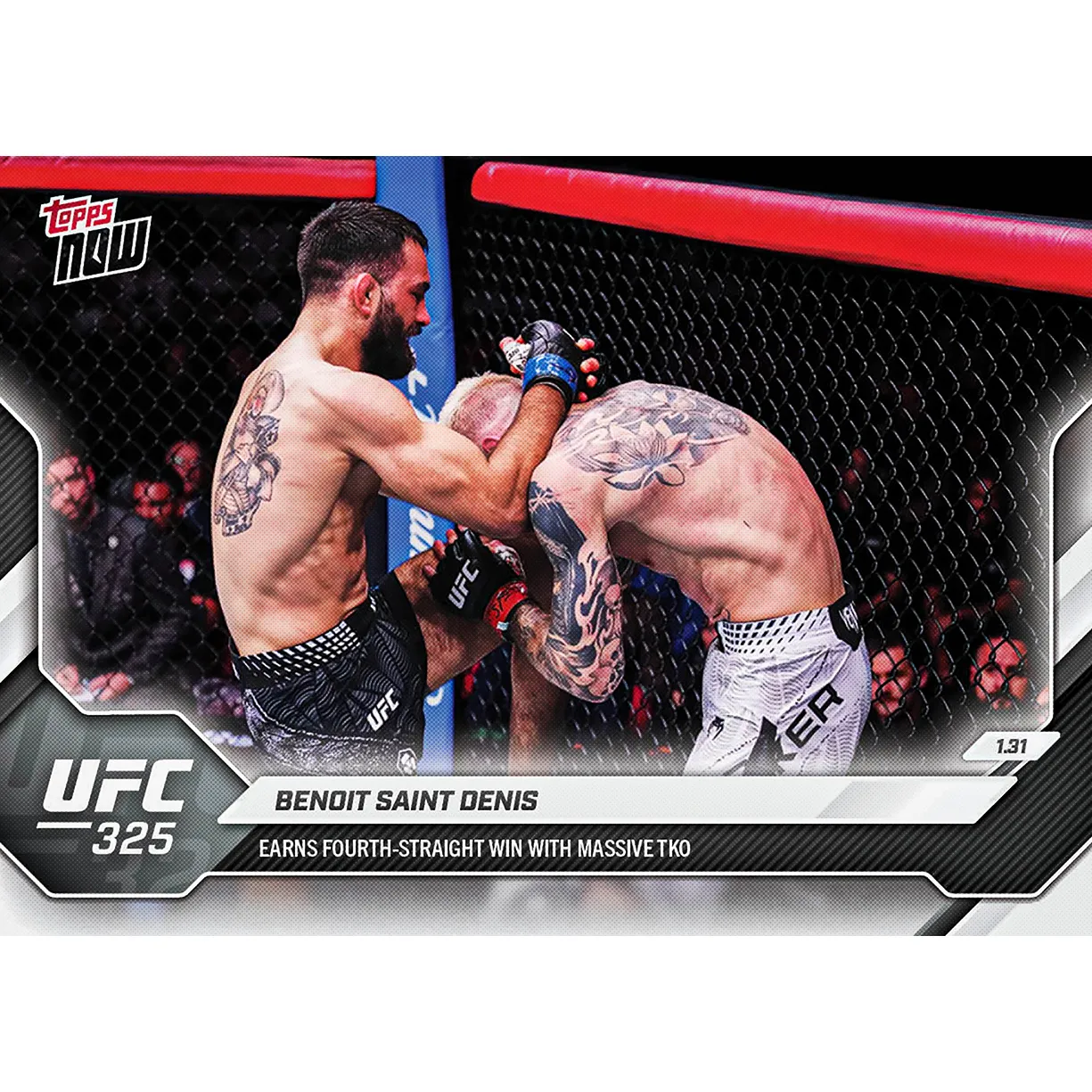 Benoit Saint Denis - 2026 UFC Topps NOW® - Card 5 - LOOK FOR AUTOS sold by UFC