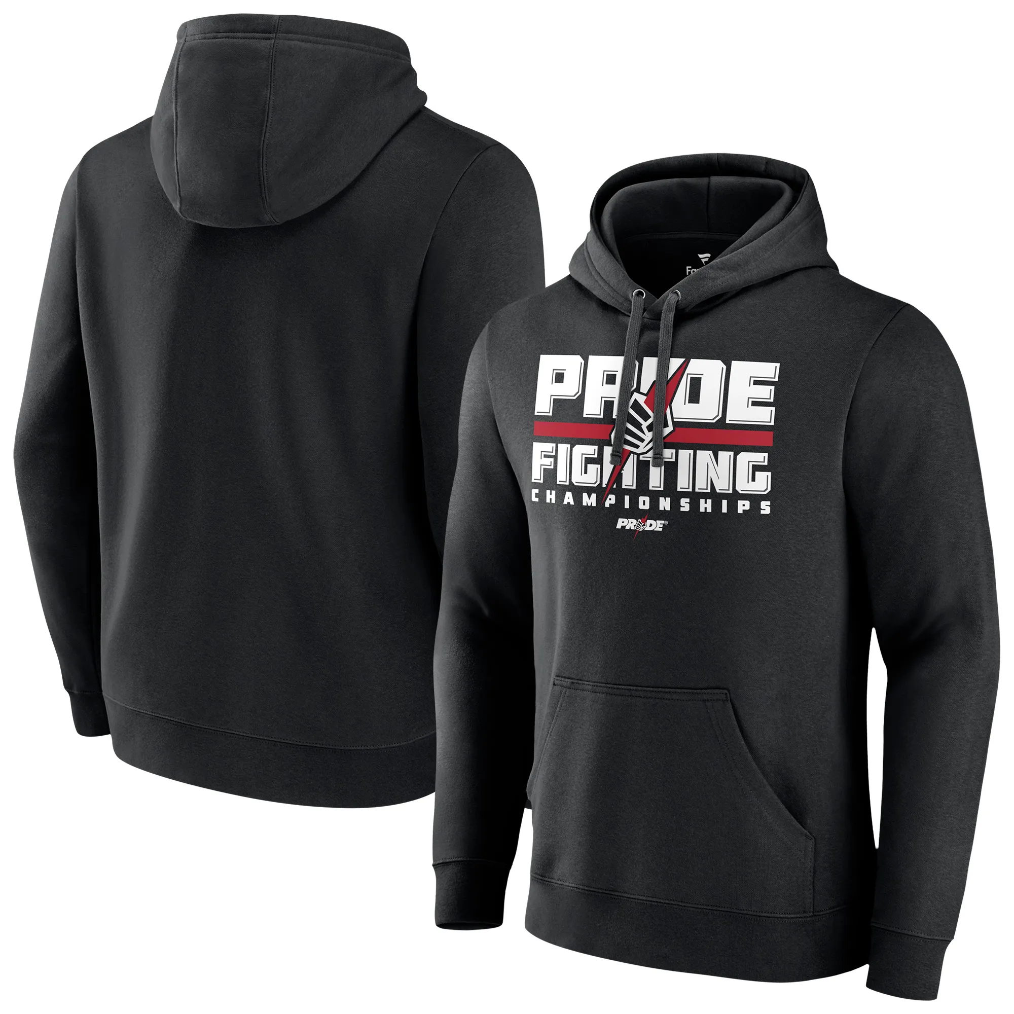 Men's Black Pride Fighting Championship Original Logo Pullover Hoodie sold by UFC