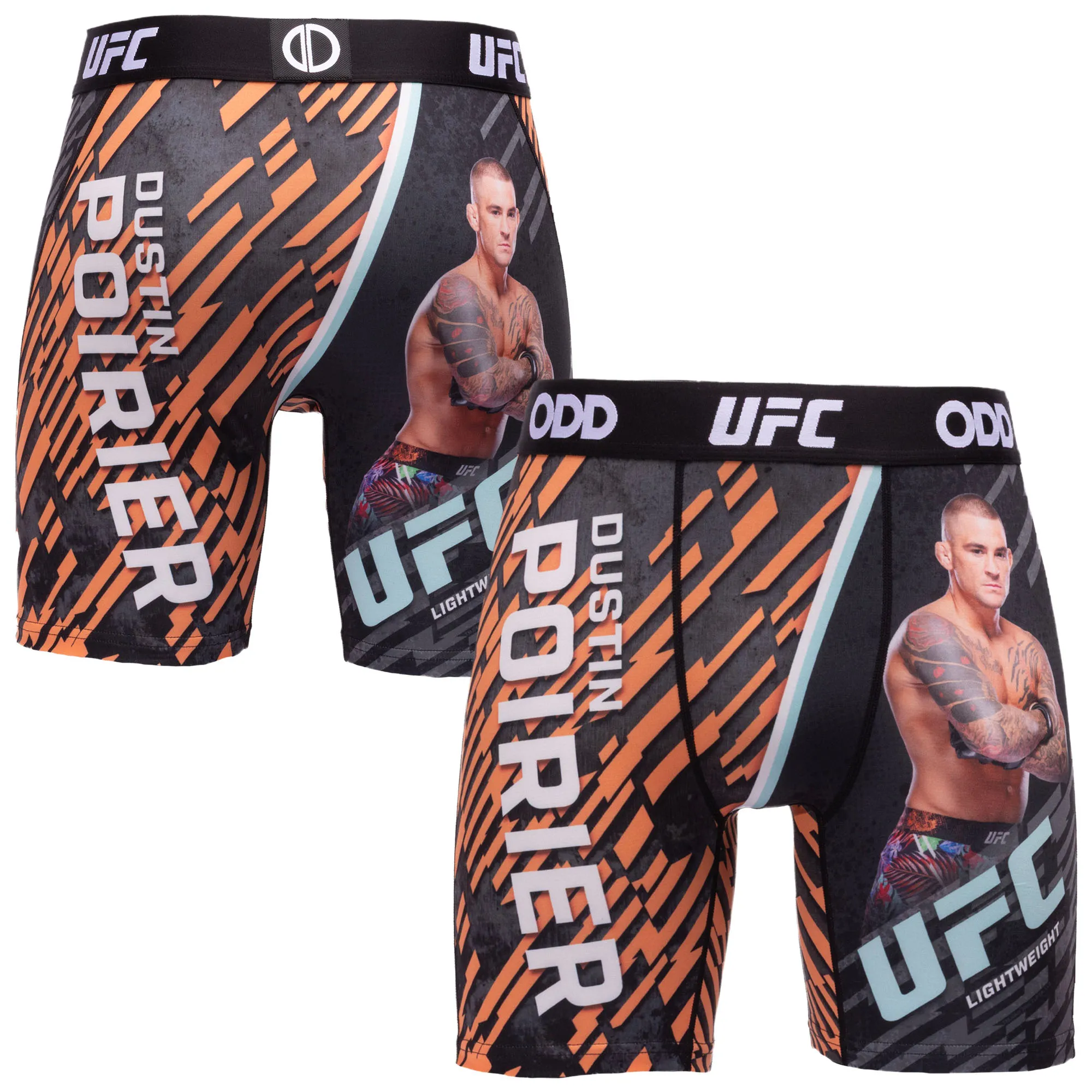 Men's Odd Sox Orange Dustin Poirier Boxer Briefs sold by UFC