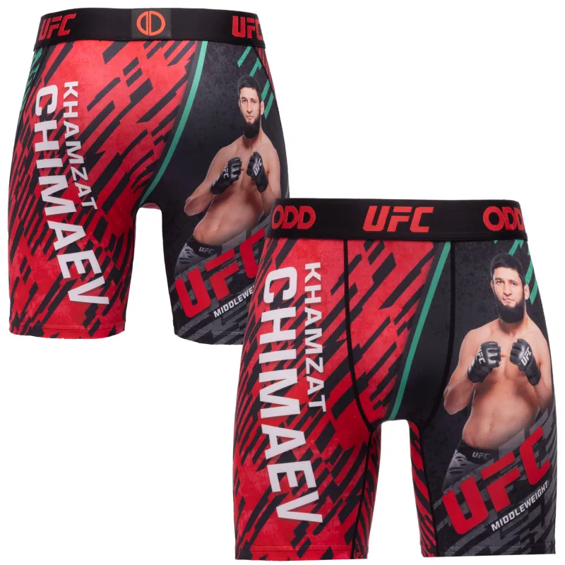 Men's Odd Sox  Red Khamzat Chimaev Boxer Briefs made by Odd Sox