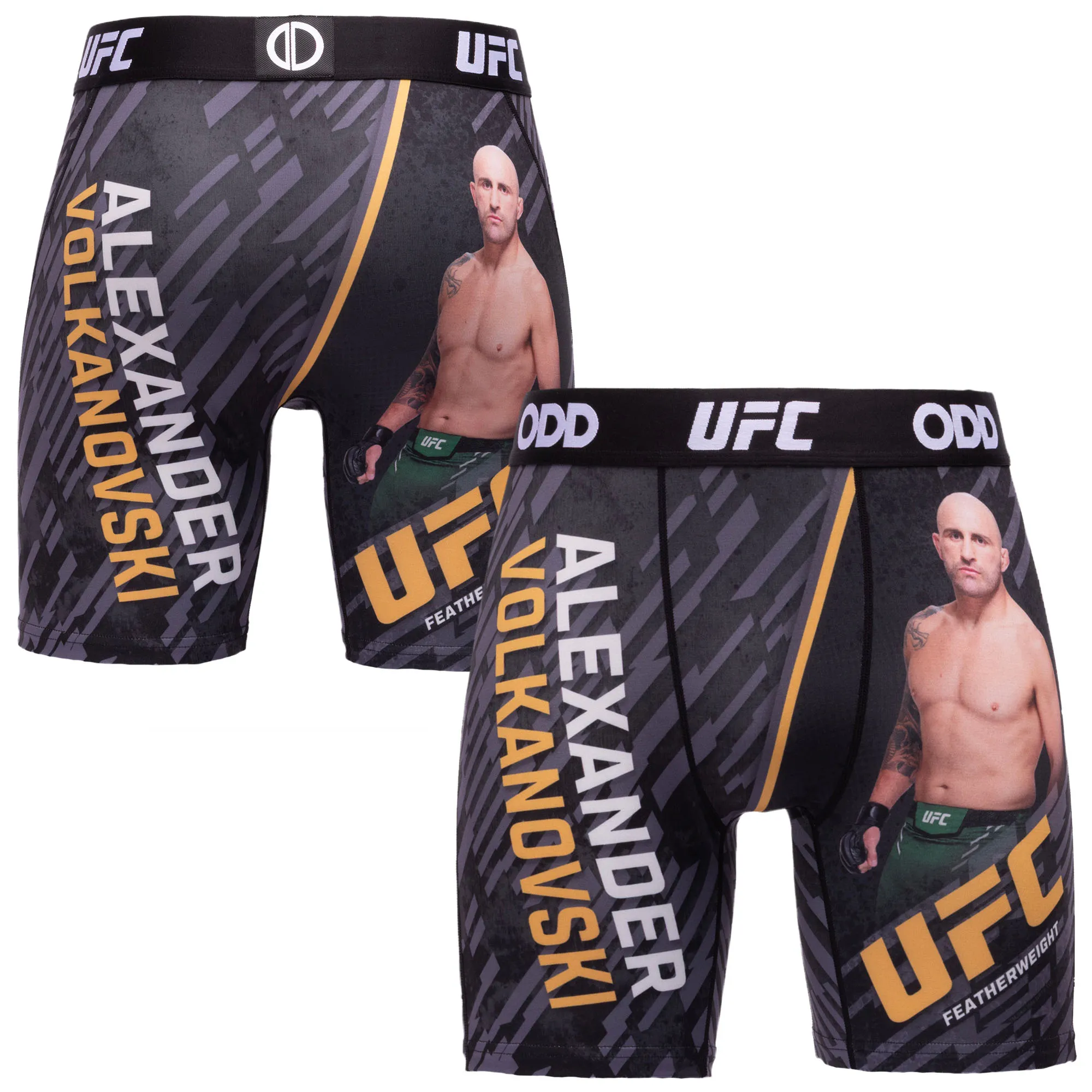 Men's Odd Sox Gray Alexander Volkanovski Boxer Briefs sold by UFC