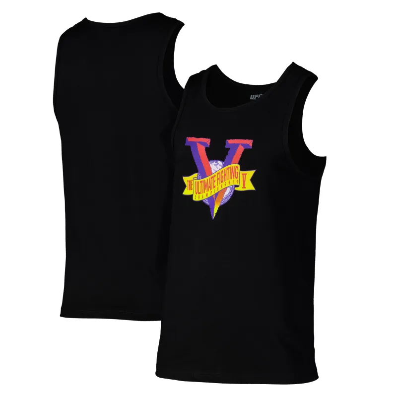 Men's UFC Black UFC V Banner Tank Top made by UFC