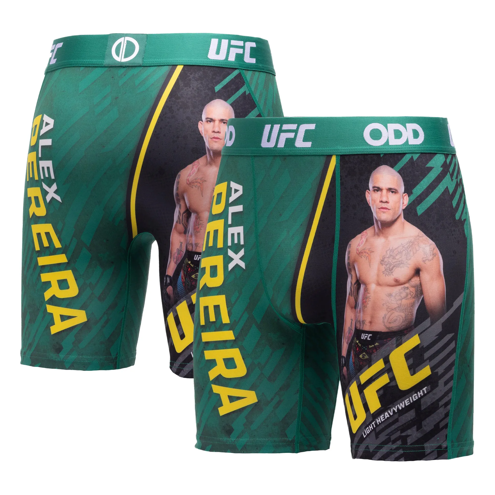 Men's Odd Sox Green Alex Pereira Boxer Briefs sold by UFC