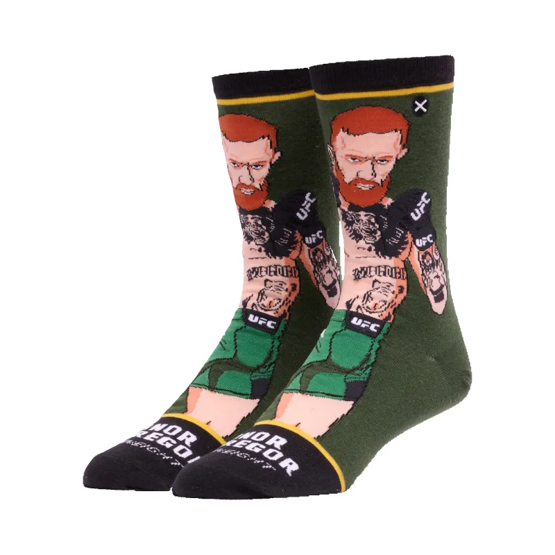 Men's Odd Sox Conor McGregor Tri-Blend Straight Crew Socks sold by UFC