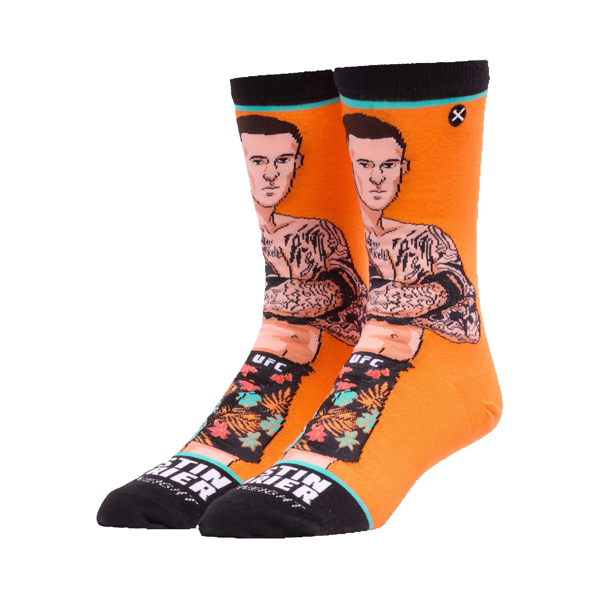 Men's Odd Sox Dustin Poirier Tri-Blend Straight Crew Socks sold by UFC